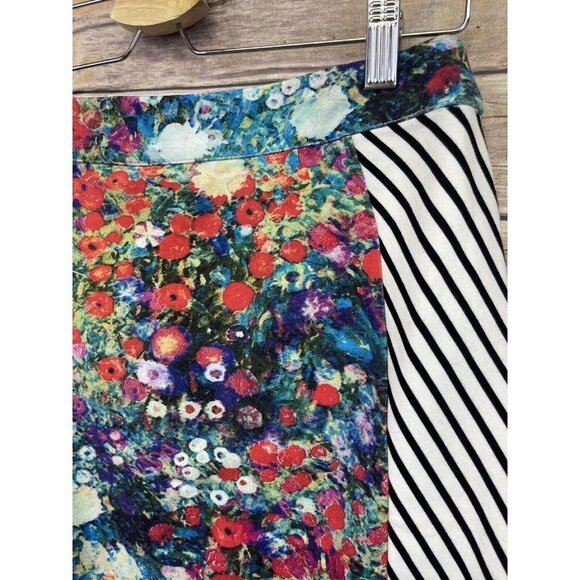 Anthropologie Tabitha Size 4 Spring Meadow Mixed Print Pencil Skirt Floral - Picture 11 of 12